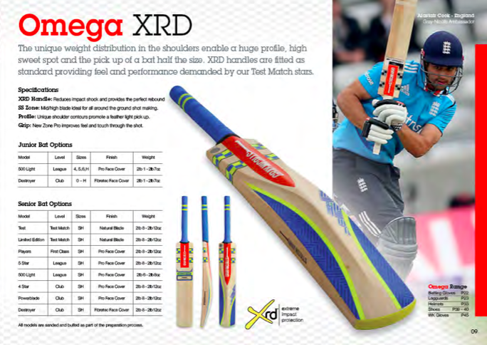 Gray Nicolls Omega XRD 1 cricket bat