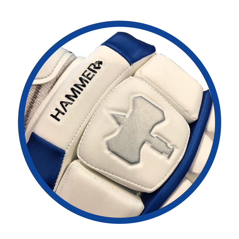 Hammer logo on LE batting gloves