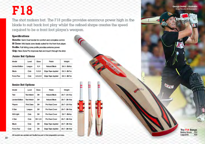Gray Nicolls F18 Cricket bat