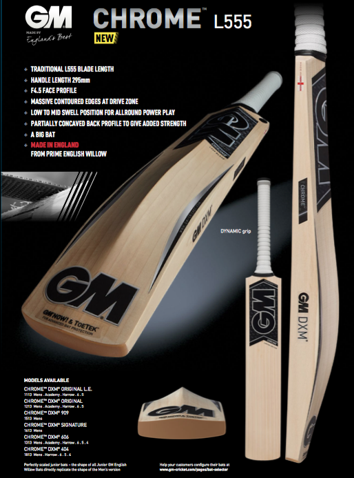 GM Chrome L555 Cricket Bat image